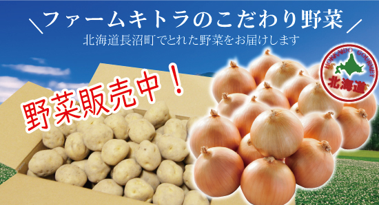 ファームキトラのこだわり野菜 北海道長沼町でとれた野菜をお届けします